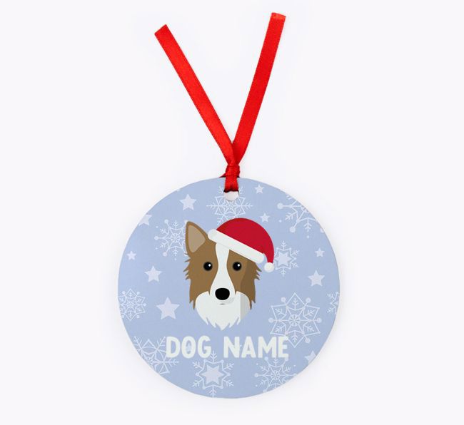 Snowflake: Personalised {breedFullName} Christmas Decoration